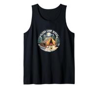 Sleigh Camp Repeat - Camping in The Snow Flurry Tank Top