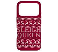 Sleigh Queen Holiday Party Funny Ugly Christmas Case for iPhone 17 Pro