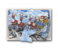Sleigh Ride - Pictoria Press 3D Pop Up Christmas Greeting Card - Sleigh Ride - Father Christmas - Santa Claus
