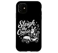 Sleigh The Course Funny Golf Holiday Santa Case for iPhone 11