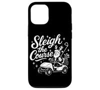 Sleigh The Course Funny Golf Holiday Santa Case for iPhone 12/12 Pro