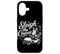Sleigh The Course Funny Golf Holiday Santa Case for iPhone 17