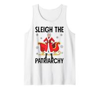 Sleigh The Patriarchy Feminism Christmas Feminist Santa Tank Top