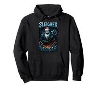 Sleigher Christmas Sweater Icebound Warrior Pullover Hoodie