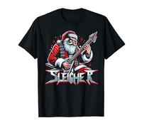 Sleigher Santa Claus Rock Christmas funny Hail Santa T-Shirt