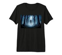 Slender Man Monster Horror Shadow Beings Urban Myth Premium T-Shirt