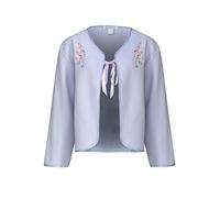 Slenderella 24" Embroidered Polar Fleece Ribbon Tie Bed Jacket Lilac