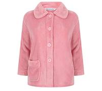 Slenderella Classic Button Opening Cosy Bedjacket (16/18, pink)