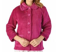 Slenderella Classic Button Opening Cosy Bedjacket (20/22, raspberry)