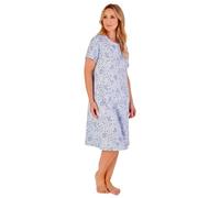 Slenderella Ditsy Floral Short Sleeve Nightie ND05111 Blue 24-26