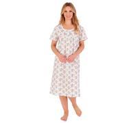 Slenderella Ditsy Floral Short Sleeve Nightie ND05227 White 20-22