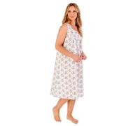 Slenderella Ditsy Floral Sleeveless Nightie ND05226 White 10-12