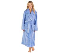 Slenderella Fleece Shawl Collar Robe HC4342 Blue Medium