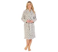 Slenderella Fleece Wrap Robe HC06335 Grey Star Large