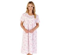Slenderella Floral Short Sleeve Nightie ND03206 Pink 16-18