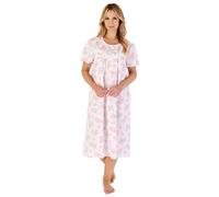 Slenderella Floral Short Sleeve Nightie ND03207 Pink 24-26