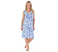 Slenderella Floral Sleeveless Nightie ND03111 Blue 16-18