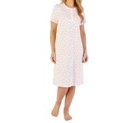 Slenderella Gale Short Sleeve 40 Inch Cotton Nightdress (10/12, pink)