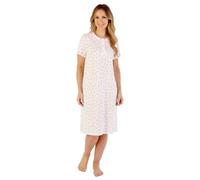 Slenderella Gale Short Sleeve 40 Inch Cotton Nightdress (12/14, pink)