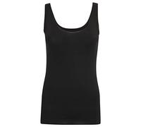 Slenderella Gaspe Microfibre Vest Anti Static Contouring Sleeveless Tank Top UK 18 (Black)