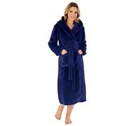 Slenderella HC02319-NY Women's Navy Long Dressing Gown Medium