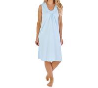 Slenderella Jane Sleeveless 40 Inch Cotton Nightdress (10/12, blue)