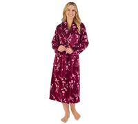 Slenderella Ladies Floral Wrap Dressing Gown HC06313 Damson 2XL