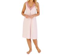 Slenderella Ladies Gaspe Supersoft Sleeveless Nightdress GL07701 Solid Pink Small