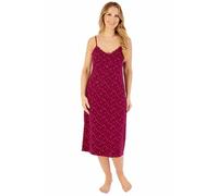 Slenderella Ladies Gaspe Supersoft Star Print Chemise GL08700 Red Small