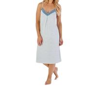 Slenderella Ladies Gaspe Supersoft Strappy Chemise GL07700 Blue Print XL