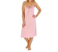 Slenderella Ladies Gaspe Supersoft Strappy Chemise GL07700 Solid Pink XL