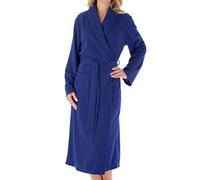 Slenderella Ladies Lightweight Waffle Robe Hotel Spa Shawl Collar Dressing Gown XXL (Navy)