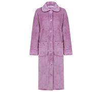 Slenderella Ladies Mini Waffle Button Robe HC4301 Heather Small