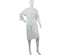 Slenderella Ladies Mint Green Floral Cotton Wrap Around Dressing Gown Size 12-14