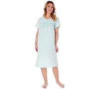 Slenderella Ladies Polycotton Embroidered Nightdress ND55201 Mint 24-26