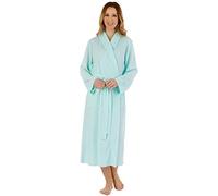 Slenderella Ladies Shawl Collar Waffle Gown HC3301 Mint Small
