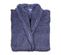Slenderella Ladies Super Soft Fleece Wrap Bath Robe Charcoal Fleck Dressing Gown Large (Grey)