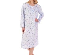 Slenderella Long Sleeve Cotton Nightie ND02201 Blue 24-26