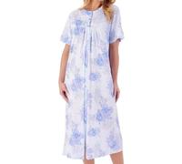 Slenderella ND01133 Floral Cotton Nightdress, blue, XXL