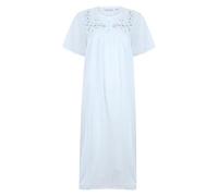 Slenderella ND3270 Women's Blue Cotton Nightdress Small