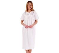 Slenderella ND3270 Women's White Cotton Nightdress XXLarge