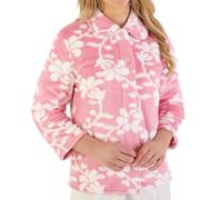Slenderella Perfect 3/4 Sleeve Buttoned Bedjacket (12/14, pink)