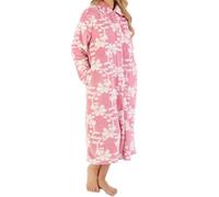 Slenderella Perfect Button Opening 46 Inch Housecoat (12/14, pink)