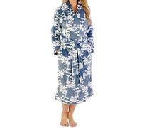 Slenderella Perfect Shawl Collar 46 Inch Wrap Housecoat HC08313 Grey 12-14