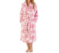 Slenderella Perfect Shawl Collar 46 Inch Wrap Housecoat HC08313 Pink 12-14