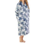 Slenderella Perfect Zip Front 46 Inch Housecoat (10/12, grey)