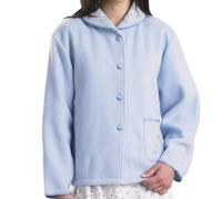 Slenderella Polar Fleece Buttoned Bedjacket (16/18, Blue)