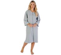 Slenderella Rib Pattern Housecoat HC07306 Indigo XL