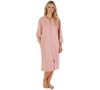 Slenderella Rib Pattern Housecoat HC07306 Pink Medium