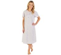 Slenderella Short Sleeve Jersey Nightie ND06101 Blue 16-18